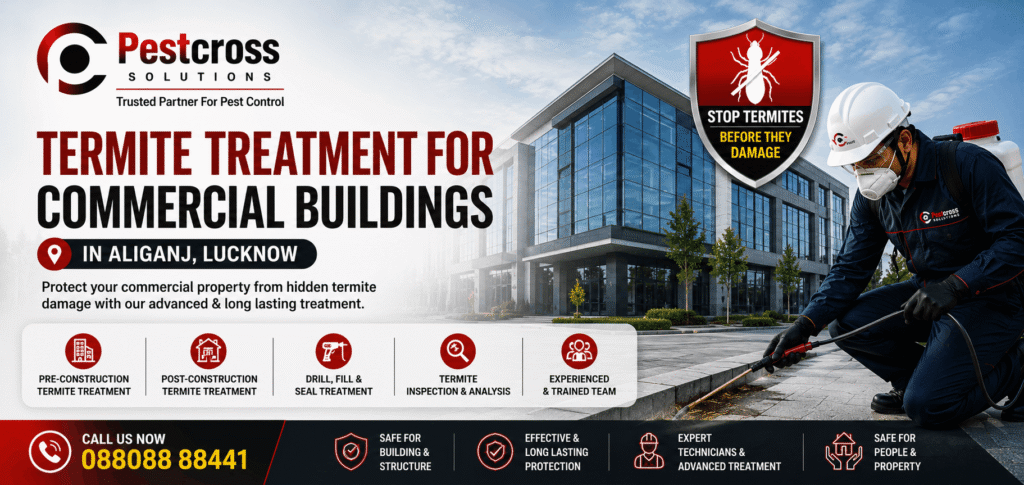 Termite Treatment for Commercial Buildings in Aliganj Lucknow